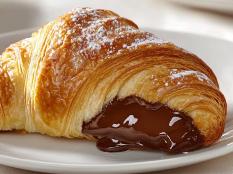 Croissant con dulce de leche
